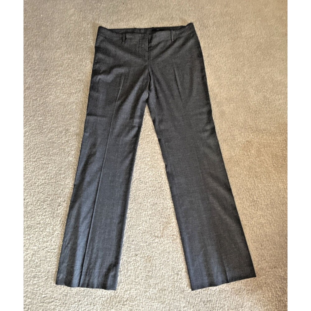 Hugo Boss Wool Blend Dress Pants Career Work Tulla 4 Gray | Women's 8/32L